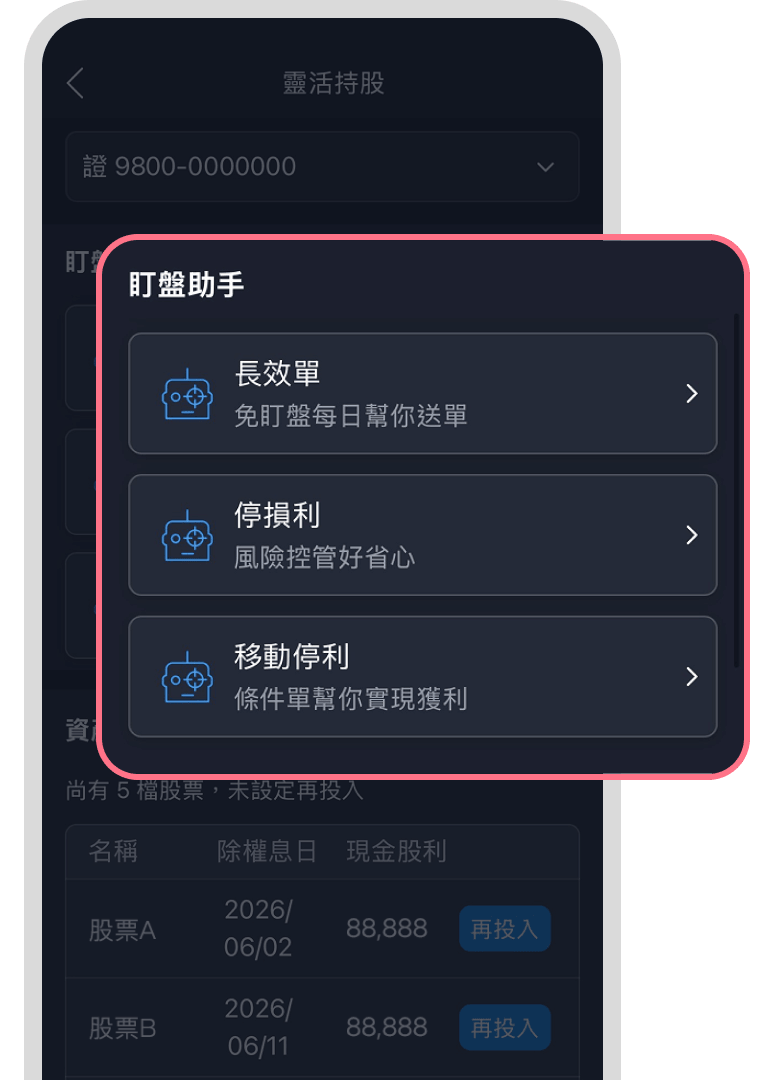 盯盤助手畫面