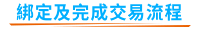 綁定及完成交易流程